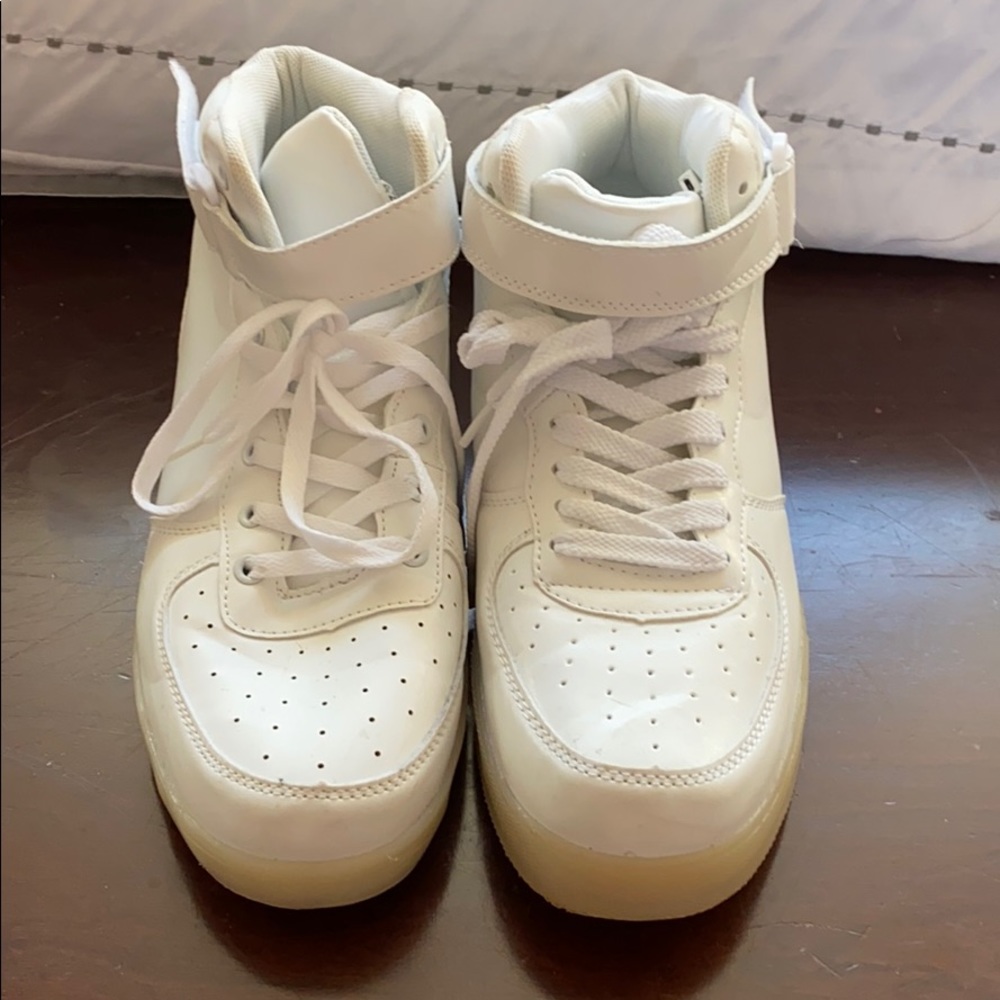 White Light Up Sneakers